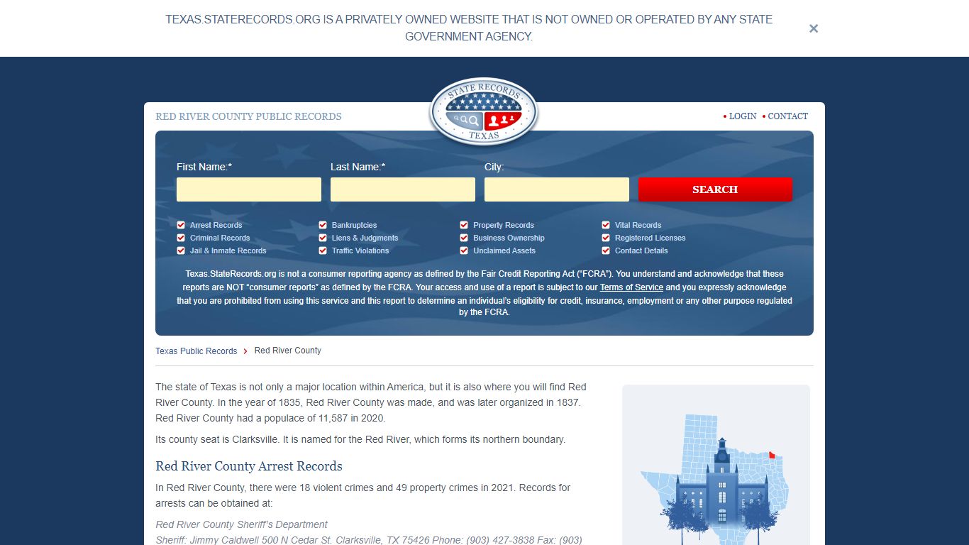 RED RIVER COUNTY PUBLIC RECORDS - StateRecords.org